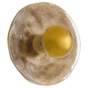 Quorum Del Rey 53-8-47 Wall Sconce, UL Damp Rated, Brushed Brass