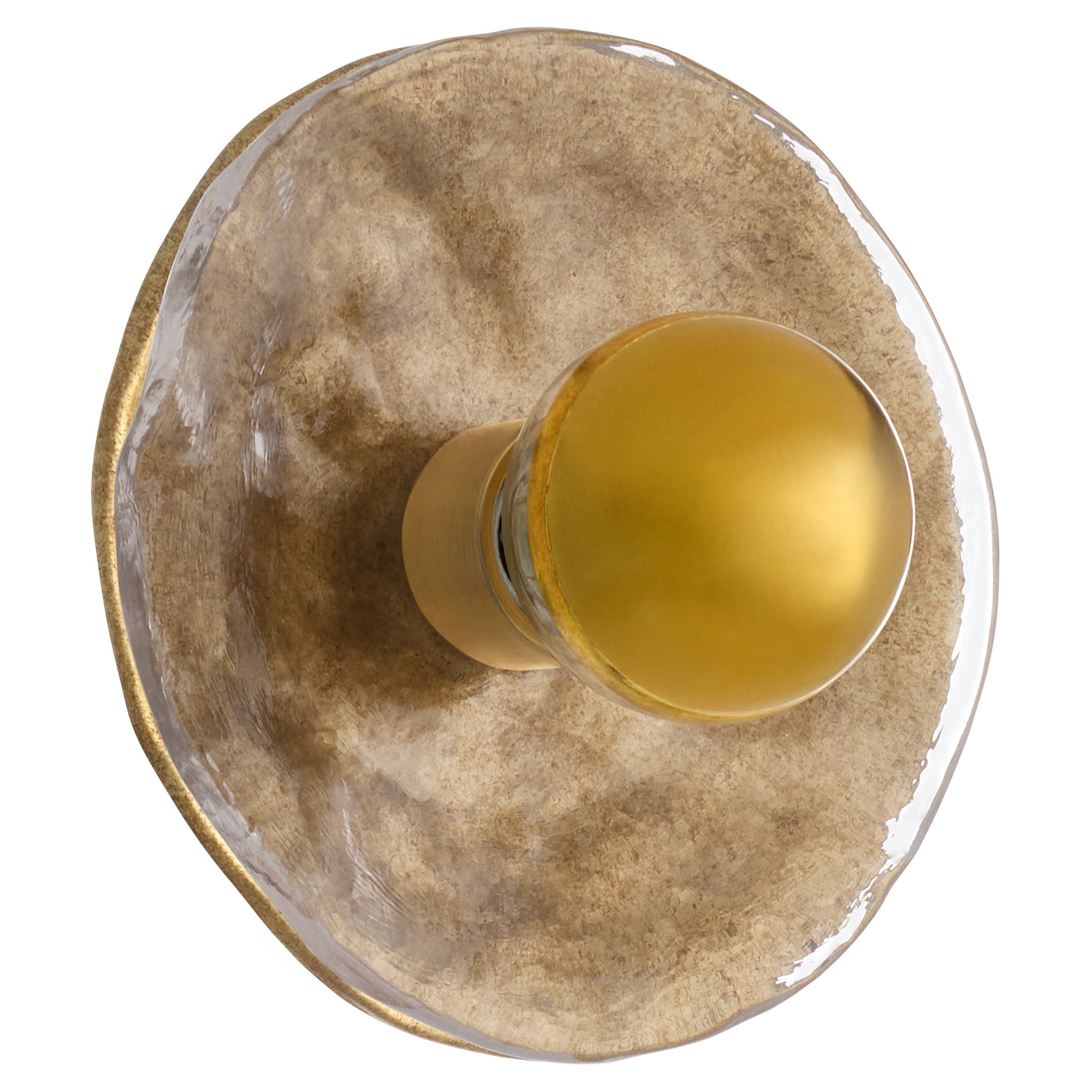 Quorum Del Rey 53-8-47 Wall Sconce, UL Damp Rated, Brushed Brass