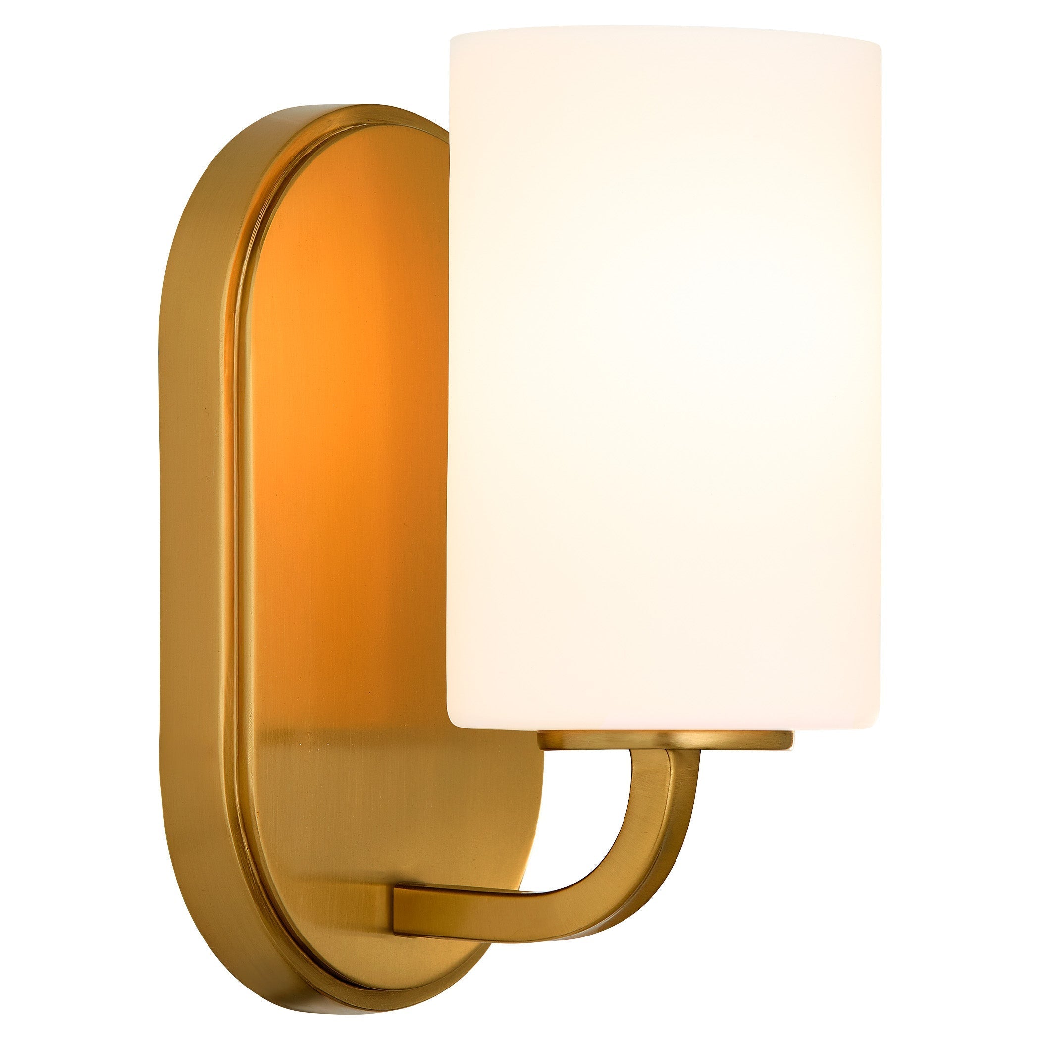 Quorum 5307-1-47 Wall Mount, UL Damp Rated, Brushed Brass