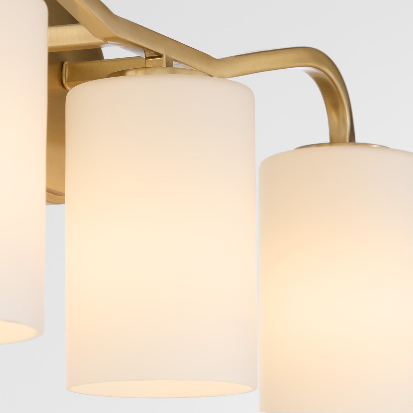 Quorum Rutherford 5307-3-47 Vanity Light Fixture, UL Damp Rated, Brushed Brass