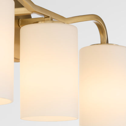 Quorum Rutherford 5307-3-47 Vanity Light Fixture, UL Damp Rated, Brushed Brass
