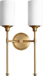 Quorum Celeste 5309-2-80 Wall Mount - Aged Brass