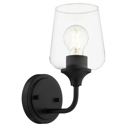 Quorum International RAYMOND 5313-1-59 1 Light Wall Mount Sconce Transitional - Matte Black