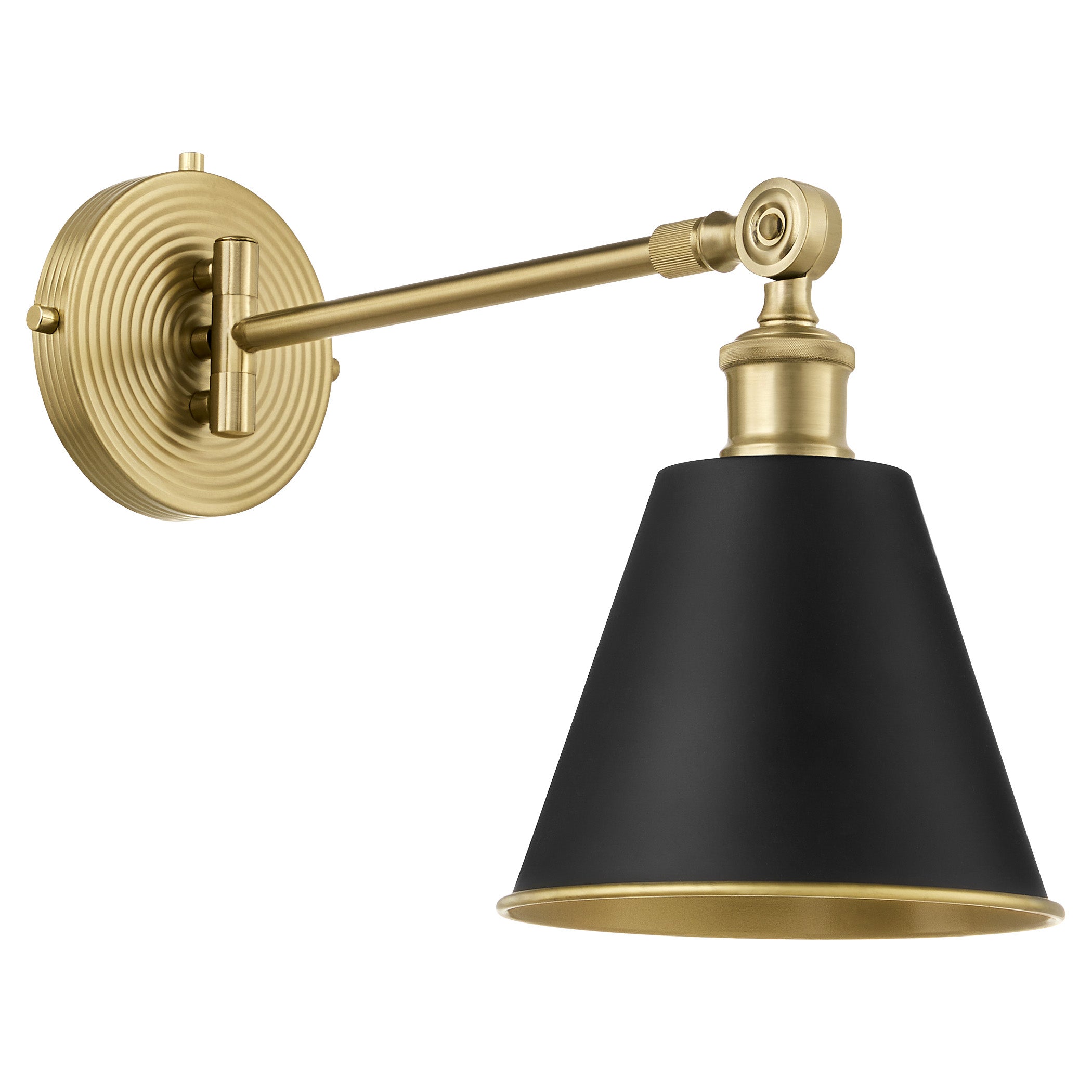 Quorum Bailey 5320-1-5980 Wall Mount, UL Damp Rated, Matte Black