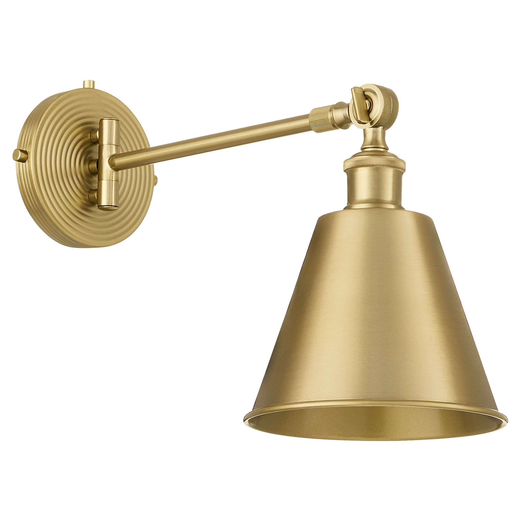 Quorum 5320-1-80 Wall Mount, UL Damp Rated, Aged Brass