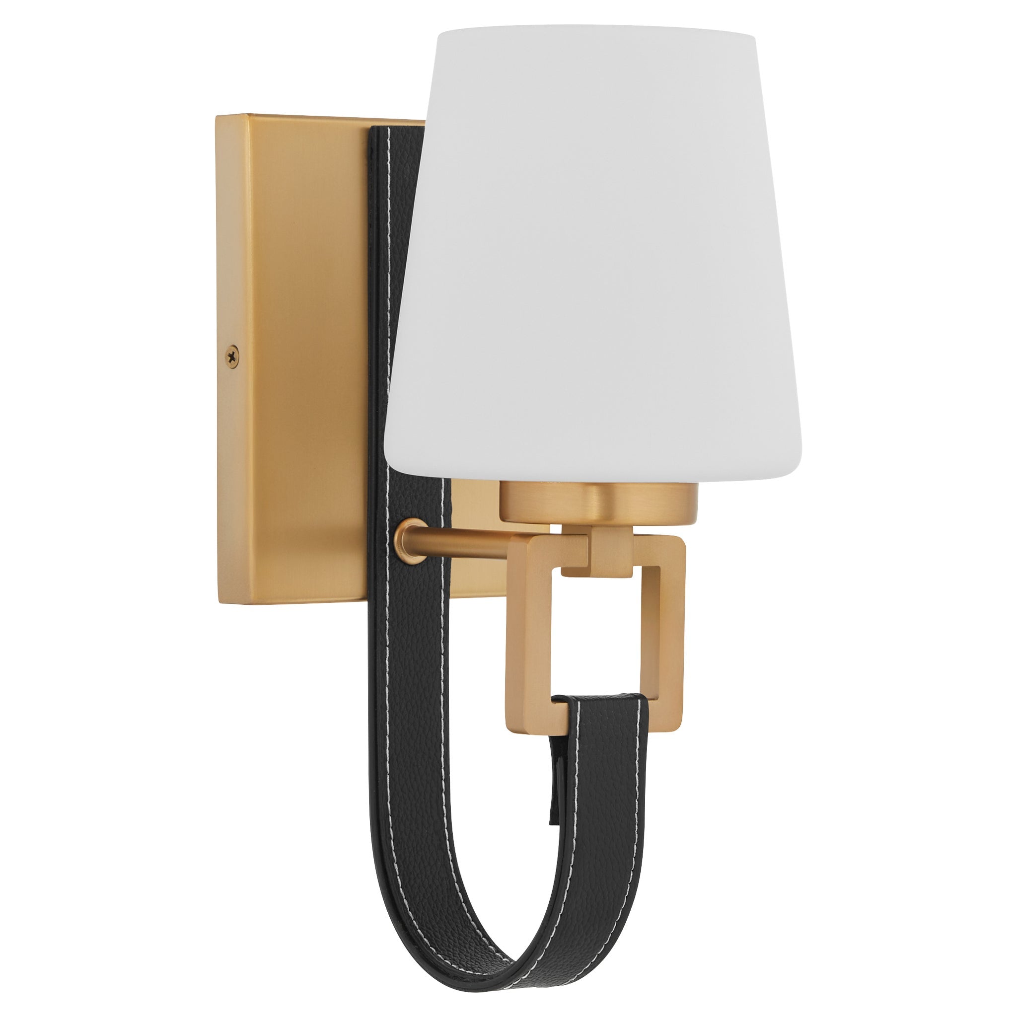 Quorum 535-1-80 Wall Mount, UL Damp Rated, Aged Brass