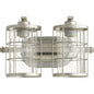 Quorum Ellis 5364-2-7 Vanity - Tumbled Steel