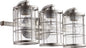 Quorum Lighting Ellis 5364-3-7 Vanity Light Fixture, UL Damp Rated, Tumbled Steel