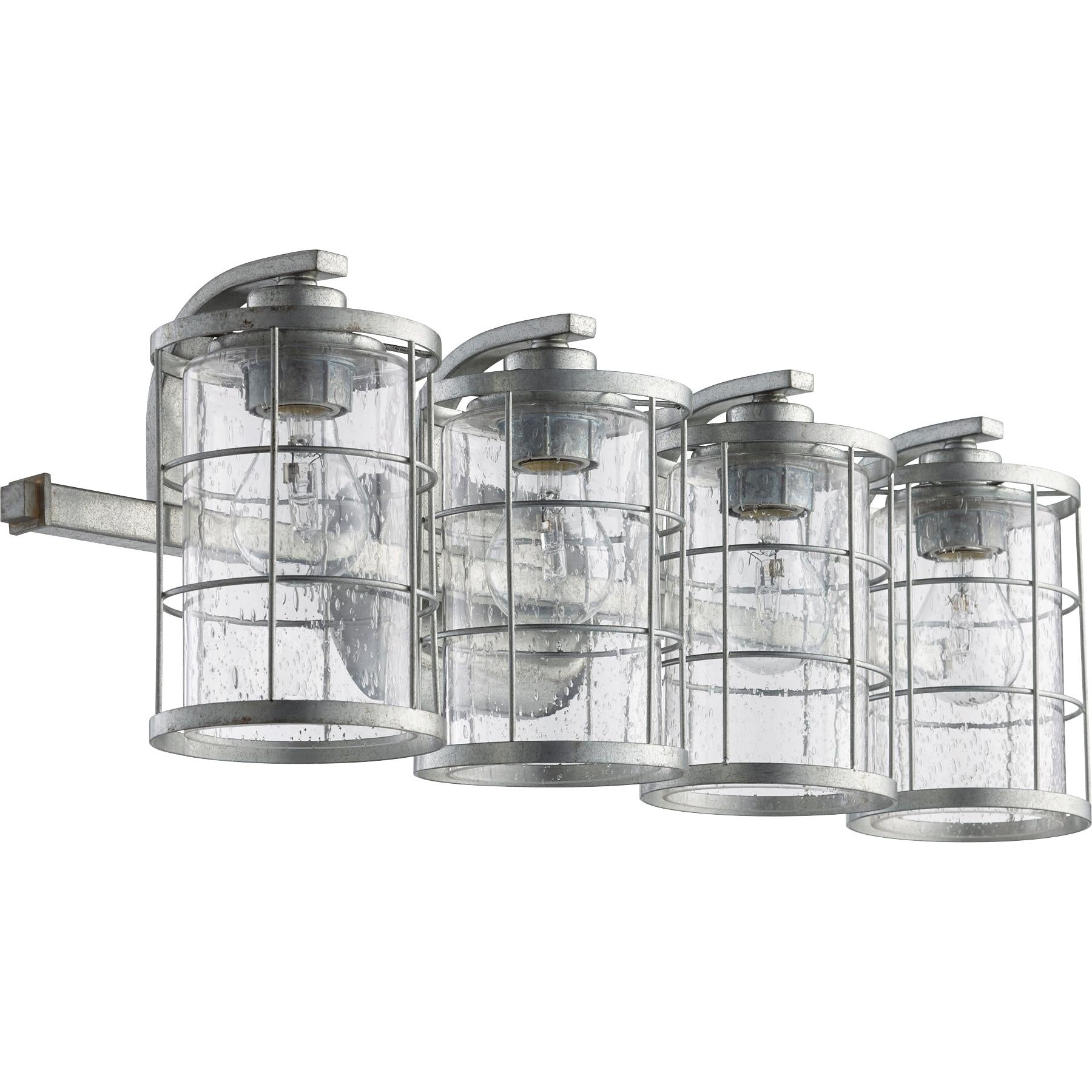 Quorum Ellis 5364-4-7 Vanity - Tumbled Steel