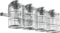 Quorum Lighting Ellis 5364-4-7 Vanity Light Fixture, UL Damp Rated, Tumbled Steel