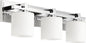 Quorum KAPLAN 5369-3-14 Vanity Light Fixture, UL Damp Rated, Chrome