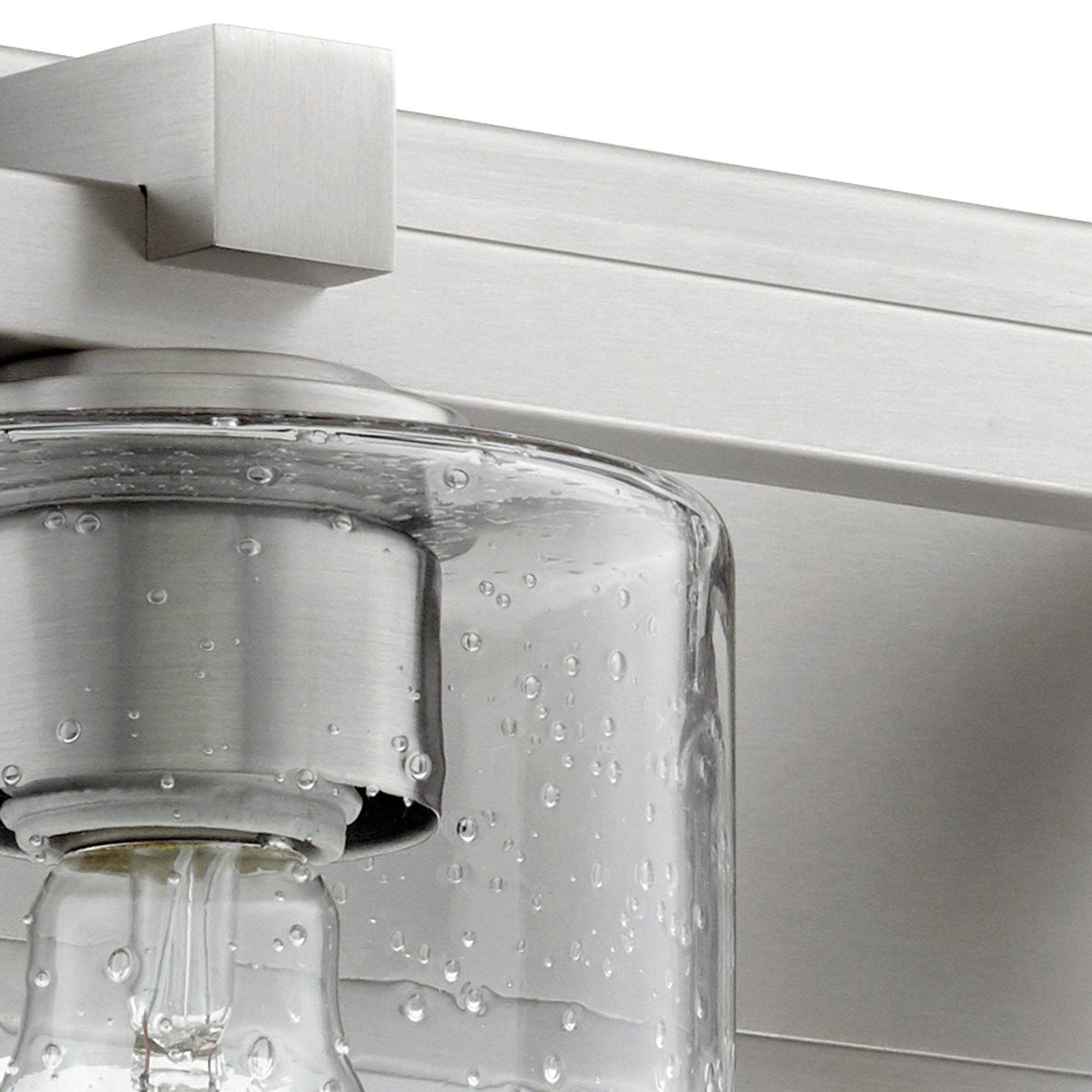 Quorum 5369-3-265 Vanity - Satin Nickel W/ Clear/seeded