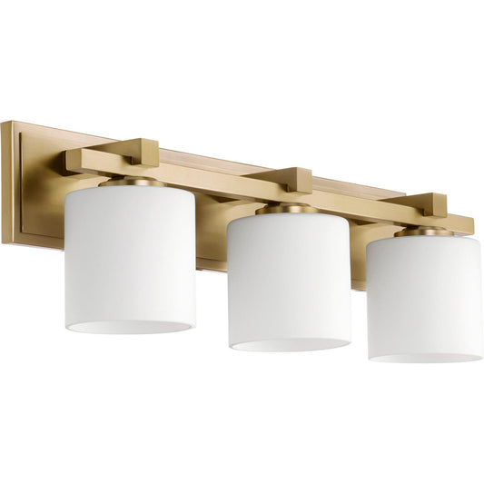 Quorum 5369-3-80 Vanity - Aged Brass