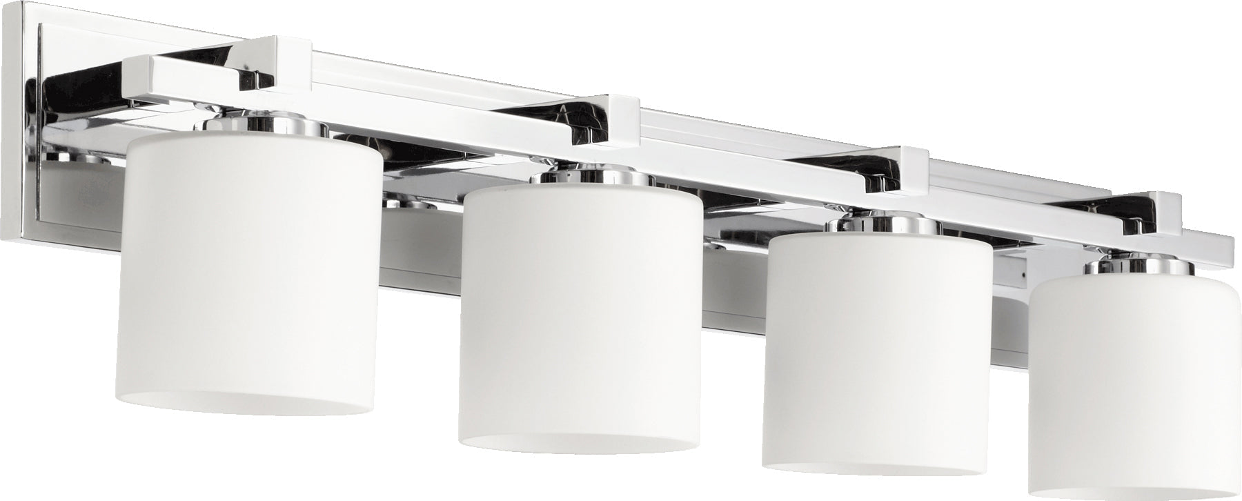 Quorum Kaplan 5369-4-14 Vanity Light Fixture, UL Damp Rated, Chrome