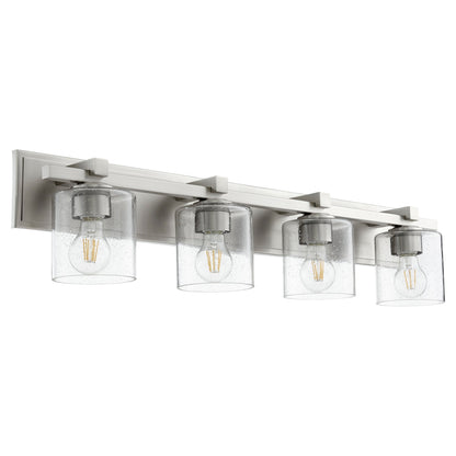 Quorum 5369-4-265 Vanity - Satin Nickel W/ Clear/seeded