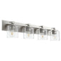 Quorum 5369-4-265 Vanity - Satin Nickel W/ Clear/seeded