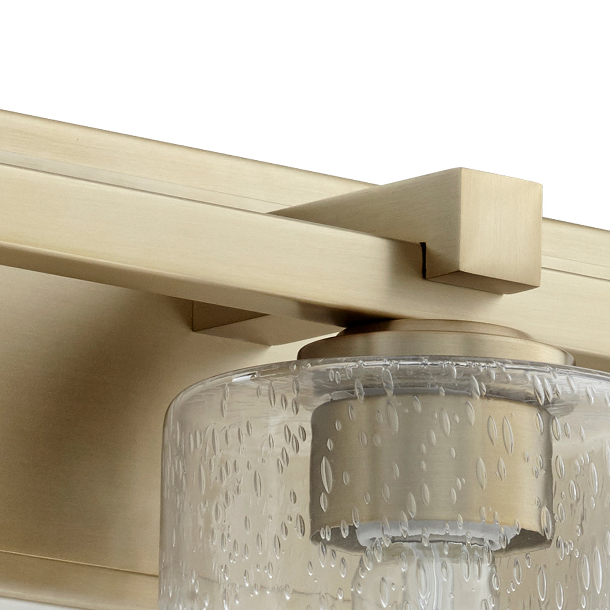 Quorum 5369-4-280 Vanity - Aged Brass W/ Clear/seeded