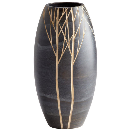 Cyan Design 06023 Onyx Winter Vase - Black - Small