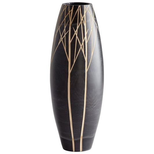 Cyan Design 06024 Onyx Winter Vase - Black - Large