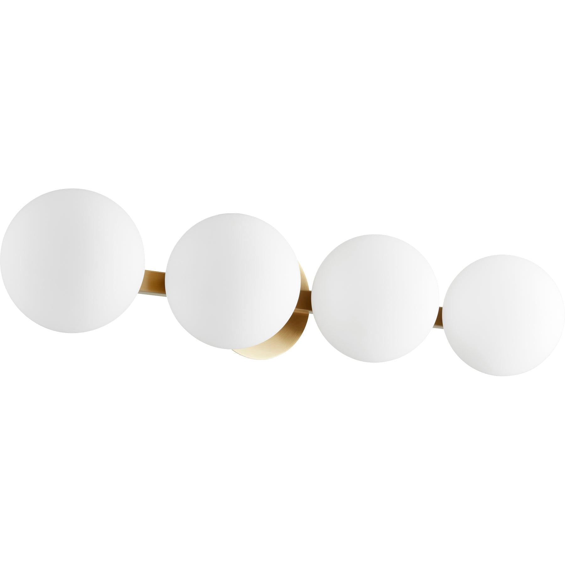Quorum 539-4-80 Vanity - Aged Brass