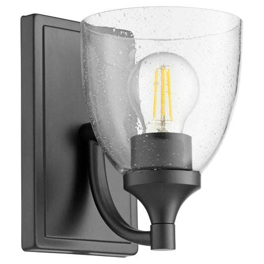 Quorum Enclave 5459-1-259 Wall Mount - Matte Black W/ Clear/seeded