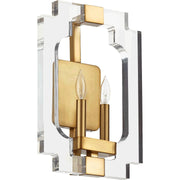 Quorum Broadway 555-2-80 Wall Sconce - Aged Brass