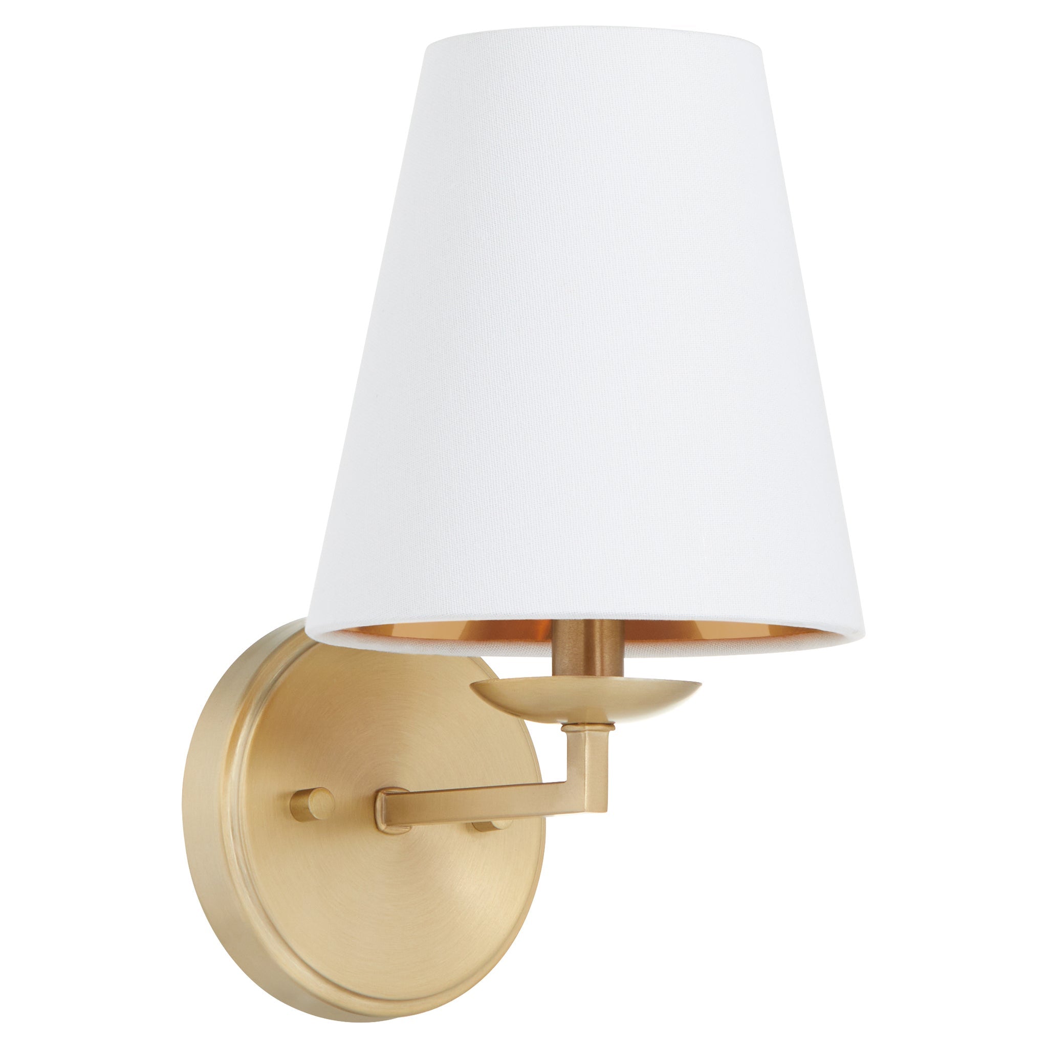 Quorum 5562-1-80 Wall Mount, UL Damp Rated, Aged Brass