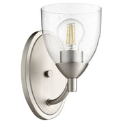 Quorum Barkley 5569-1-265 Wall Mount - Satin Nickel W/ Clear/seeded