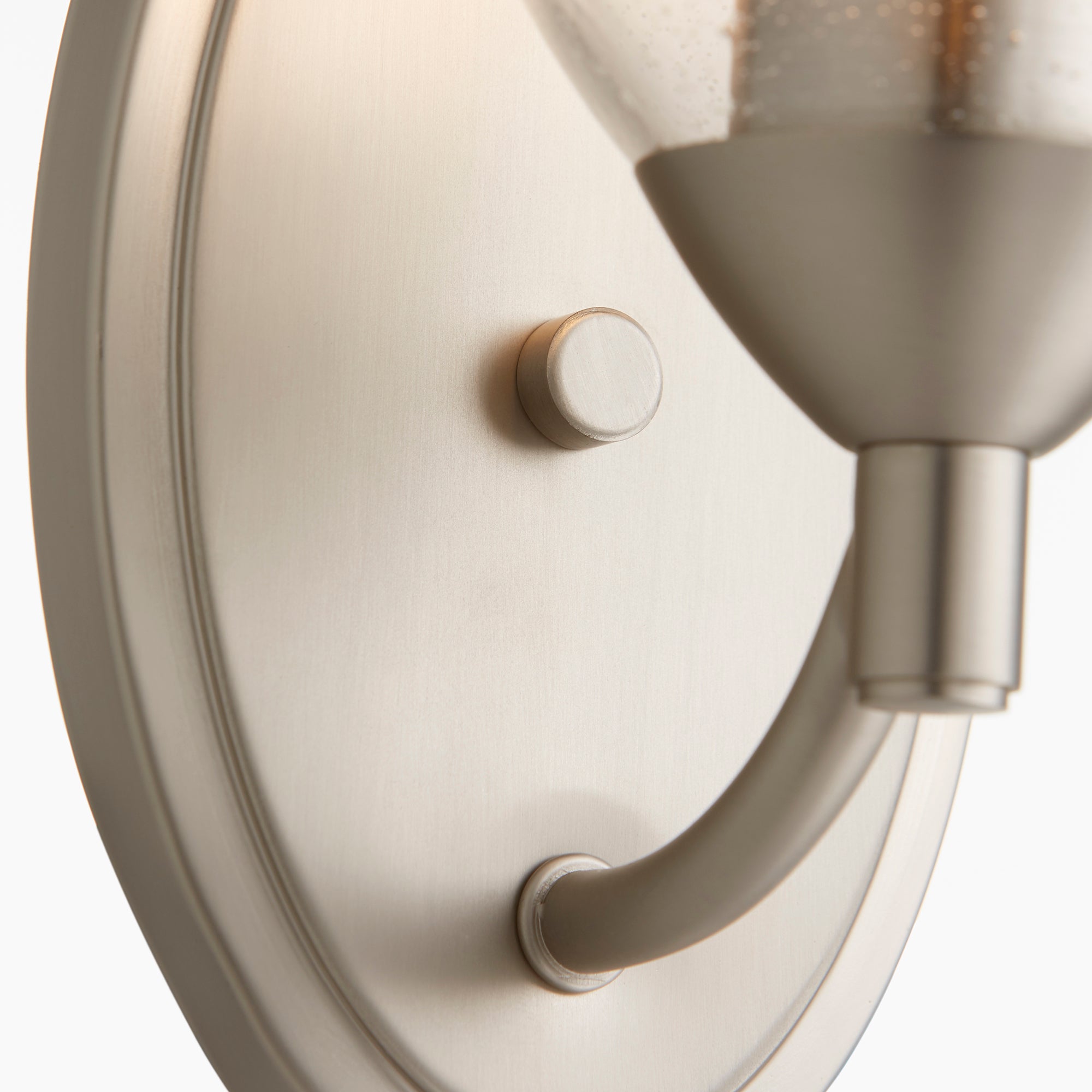 Quorum Barkley 5569-1-265 Wall Mount - Satin Nickel W/ Clear/seeded