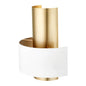 Quorum 5611-0880 Wall Sconce - Studio White W/ Aged Brass