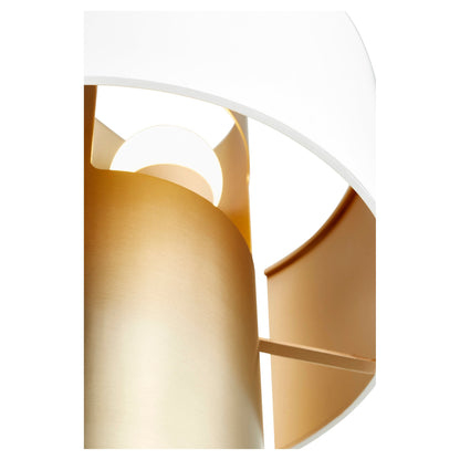 Quorum 5611-0880 Wall Sconce - Studio White W/ Aged Brass