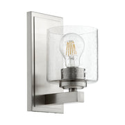 Quorum 5669-1-265 Wall Mount - Satin Nickel W/ Clear/seeded