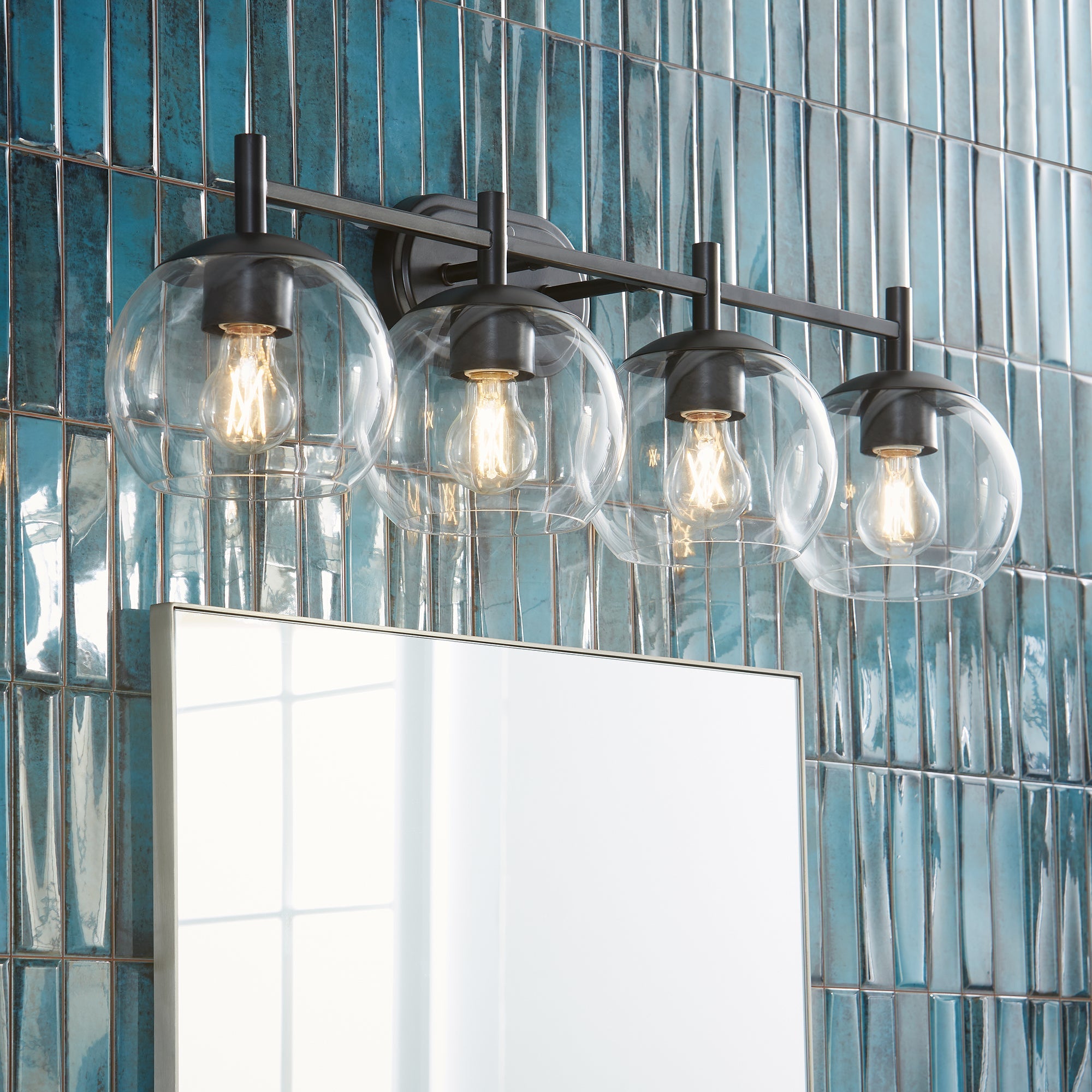 Quorum Lyon 578-4-59 Vanity - Matte Black