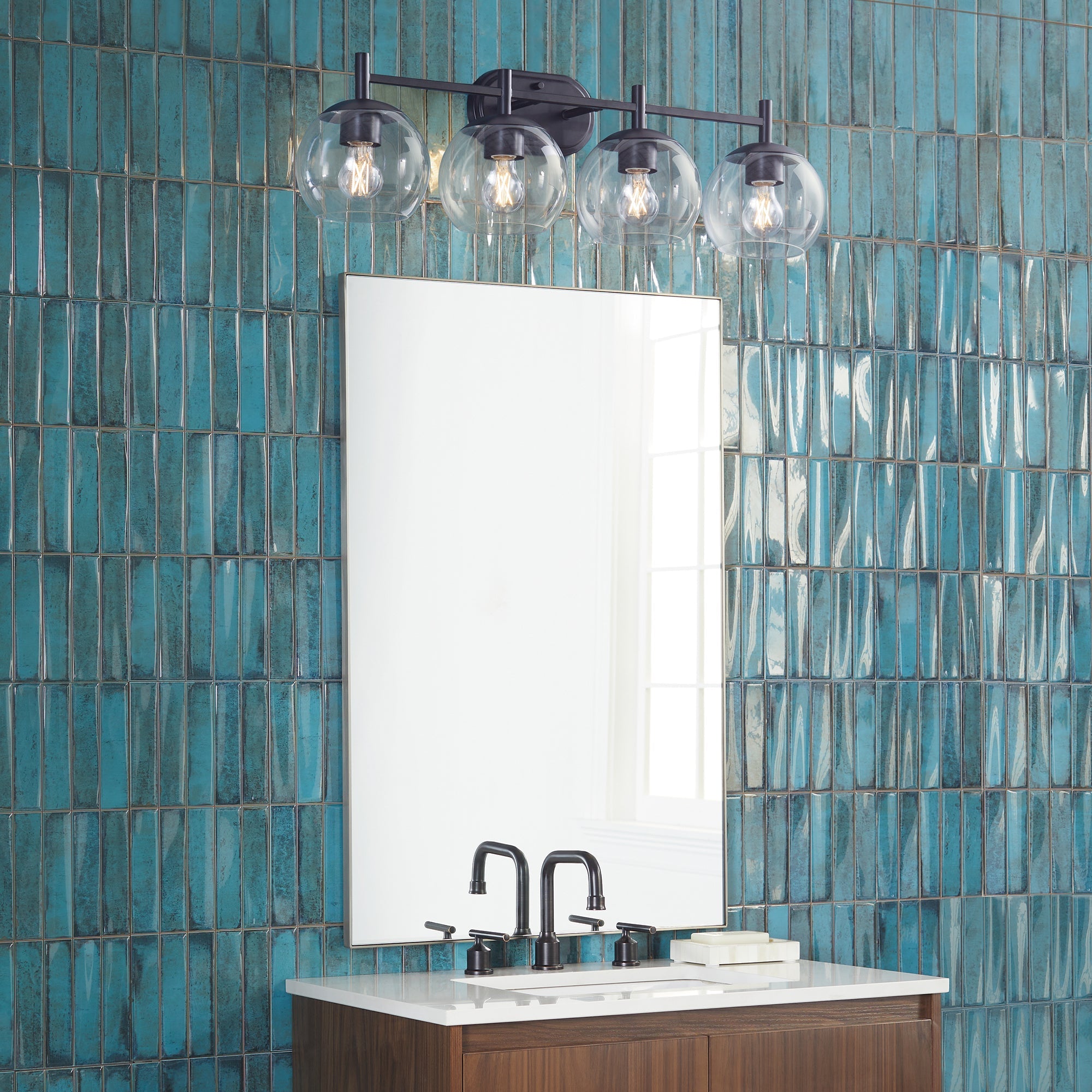 Quorum Lyon 578-4-59 Vanity - Matte Black