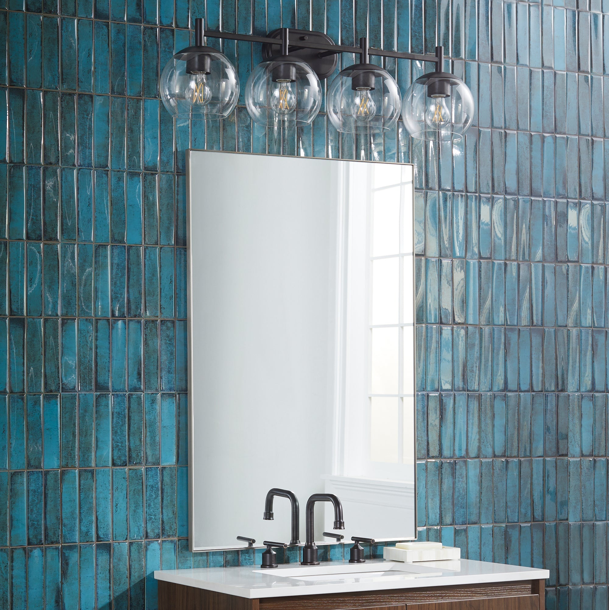 Quorum Lyon 578-4-59 Vanity - Matte Black