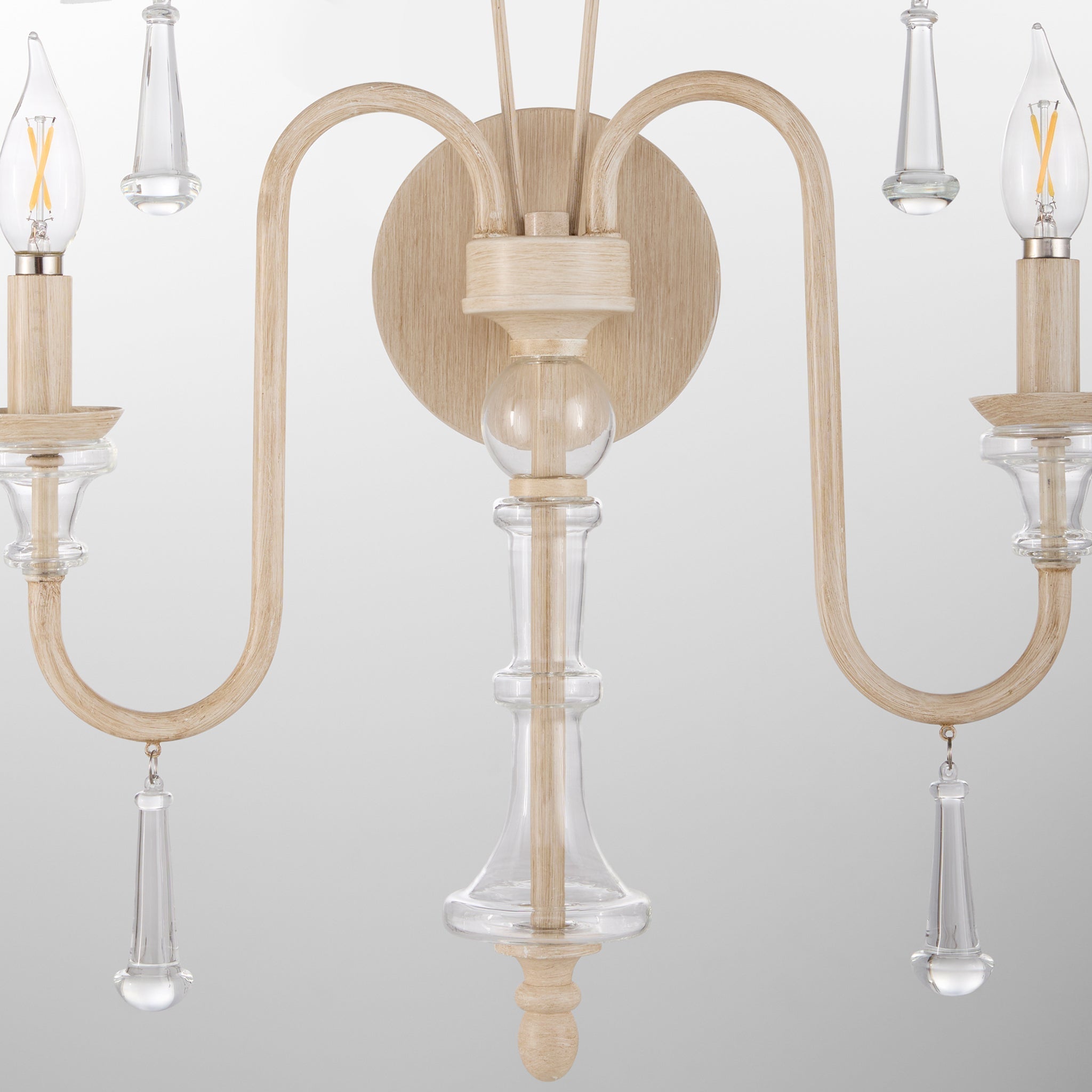 Quorum 585-2-52 Sconce, UL Damp Rated, Washed Oak