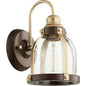 Quorum 586-1-8086 Wall Mount - Aged Brass W/ Oiled Bronze