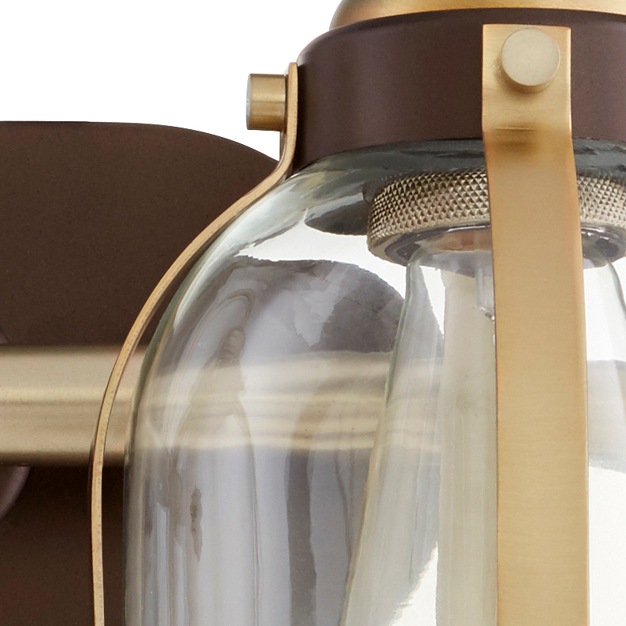 Quorum 586-2-8086 Vanity - Aged Brass W/ Oiled Bronze