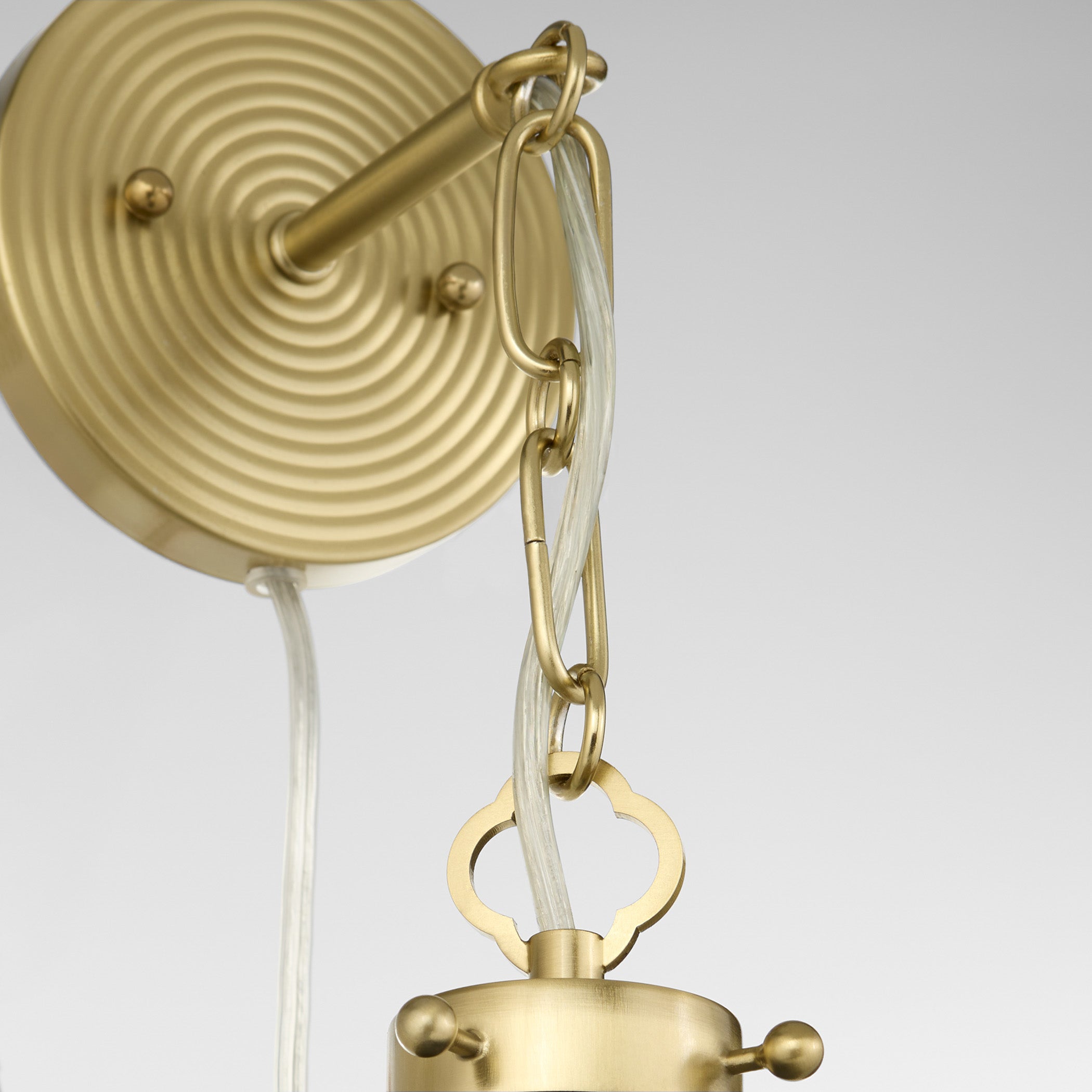 Quorum 5863-1-5980 Wall Mount, UL Damp Rated, Matte Black|Aged Brass