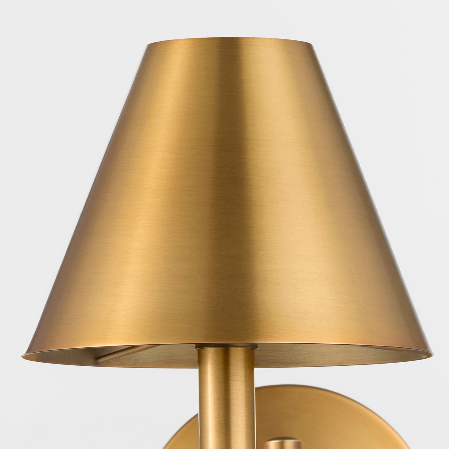 Quorum Waltz 5914-1-47 Wall Mount, UL Damp Rated, Brushed Brass