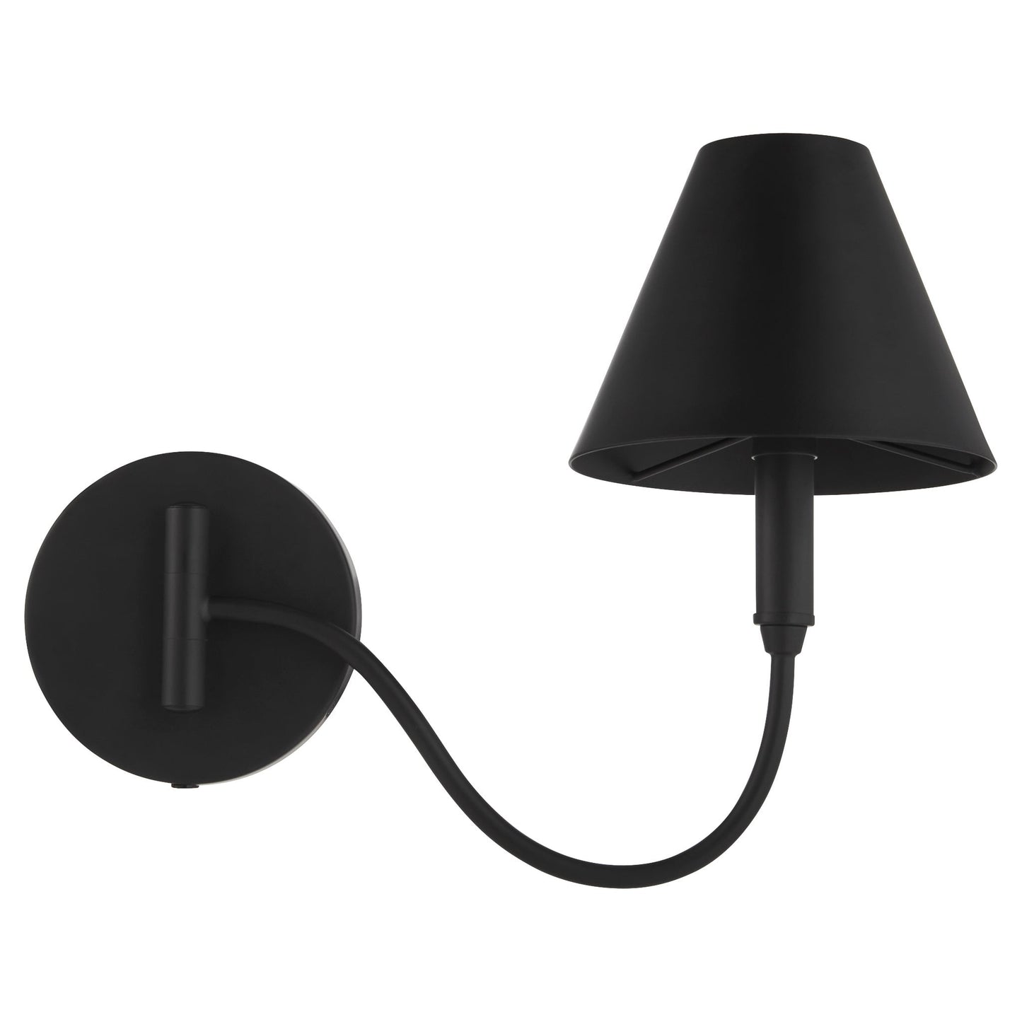 Quorum 5914-1-59 Wall Mount, UL Damp Rated, Matte Black