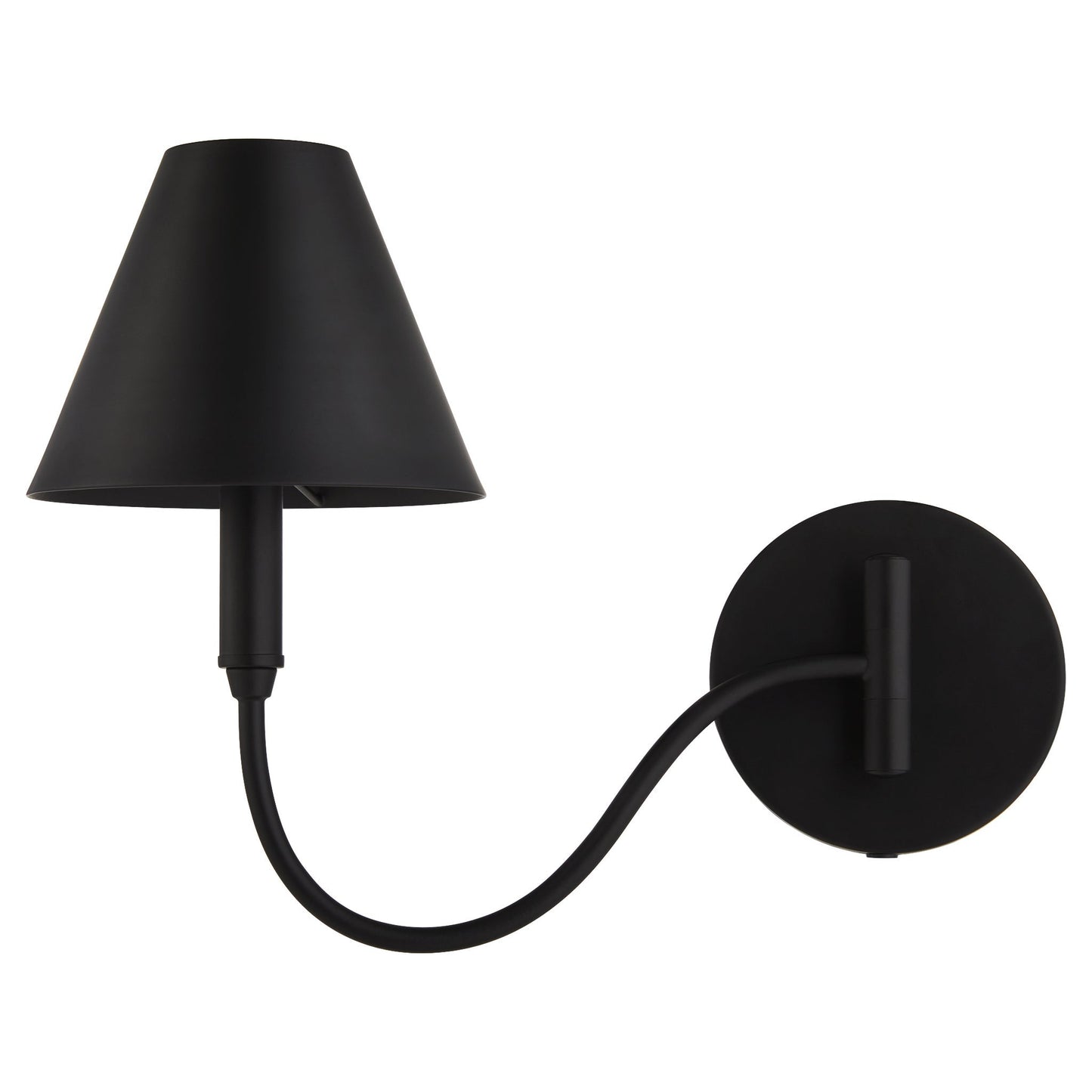 Quorum 5914-1-59 Wall Mount, UL Damp Rated, Matte Black