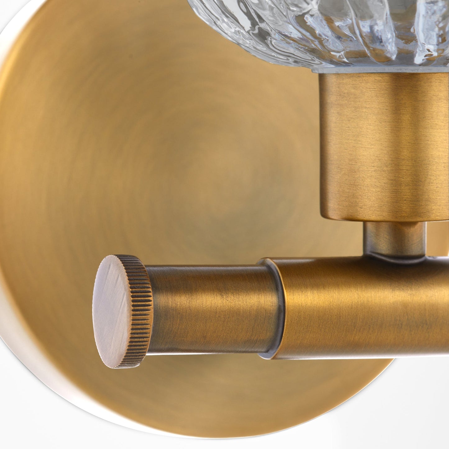 Quorum Meriam 593-1-47 Wall Mount, UL Damp Rated, Brushed Brass