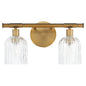 Quorum Meriam 593-2-47 Wall Mount, UL Damp Rated, Brushed Brass