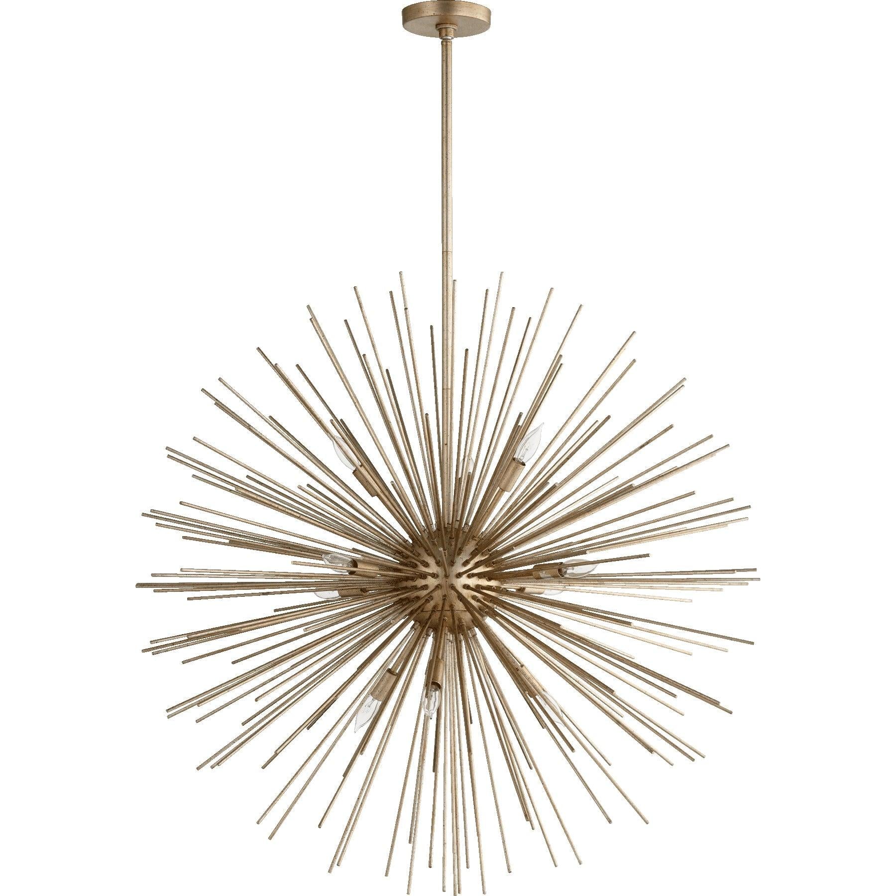 Quorum Electra 600-10-60 Pendant - Aged Silver Leaf