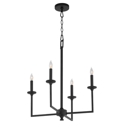 Quorum Eldorado 6005-4-59 Chandelier - Matte Black