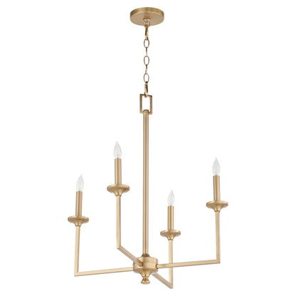 Quorum Eldorado 6005-4-80 Chandelier - Aged Brass