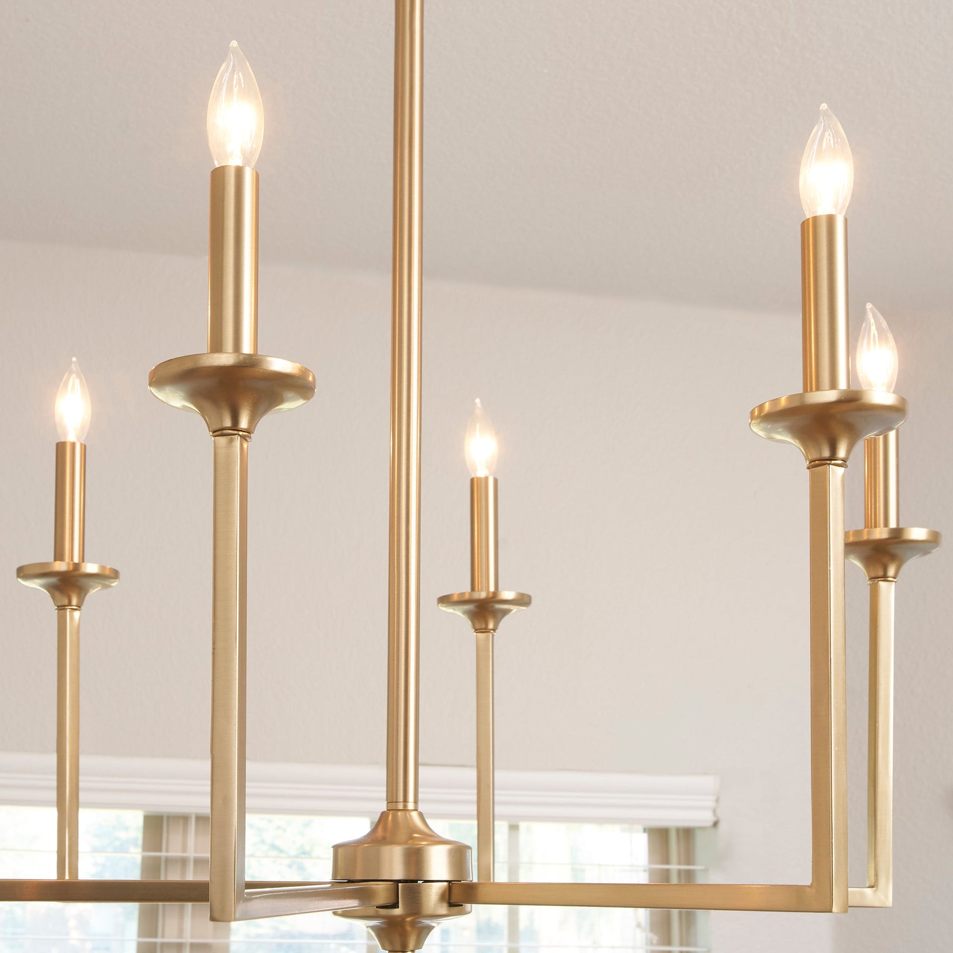 Quorum Eldorado 6005-6-80 Chandelier - Aged Brass