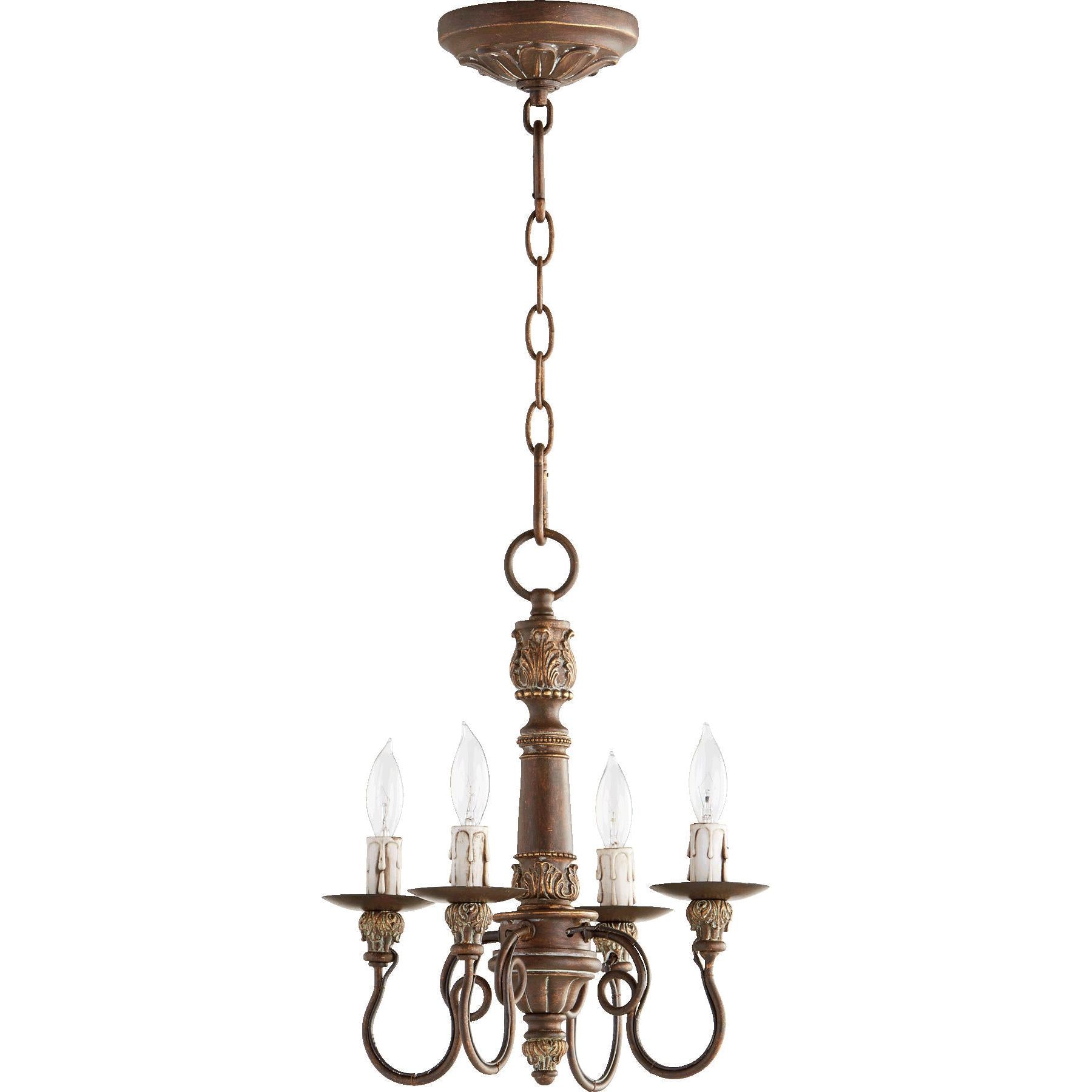 Quorum Salento 6006-4-39 Chandelier - Vintage Copper