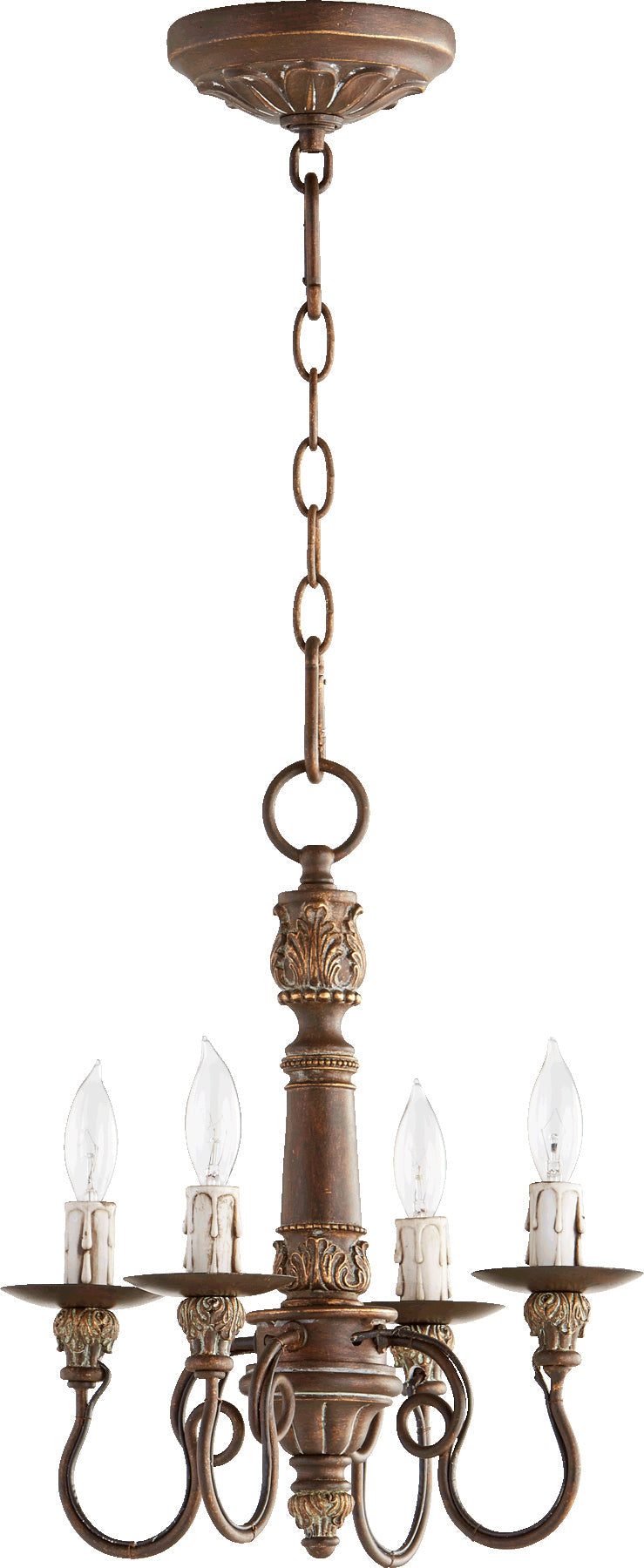 Quorum Salento 6006-4-39 Chandelier - Vintage Copper